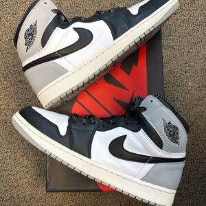 Jordan 1 Barons - High Black White Grey Sneakers